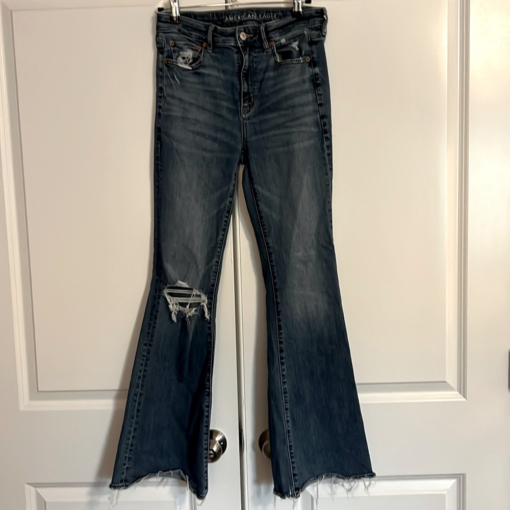 American Eagle Super Hi-Rise Flare